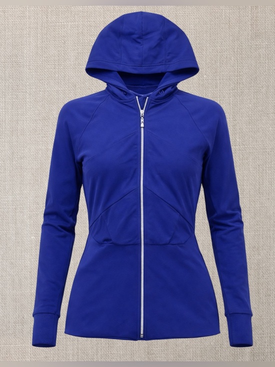 lululemon athletica Tops - Lululemon Life Your Spirits Full Zip Jacket - Royal Blue